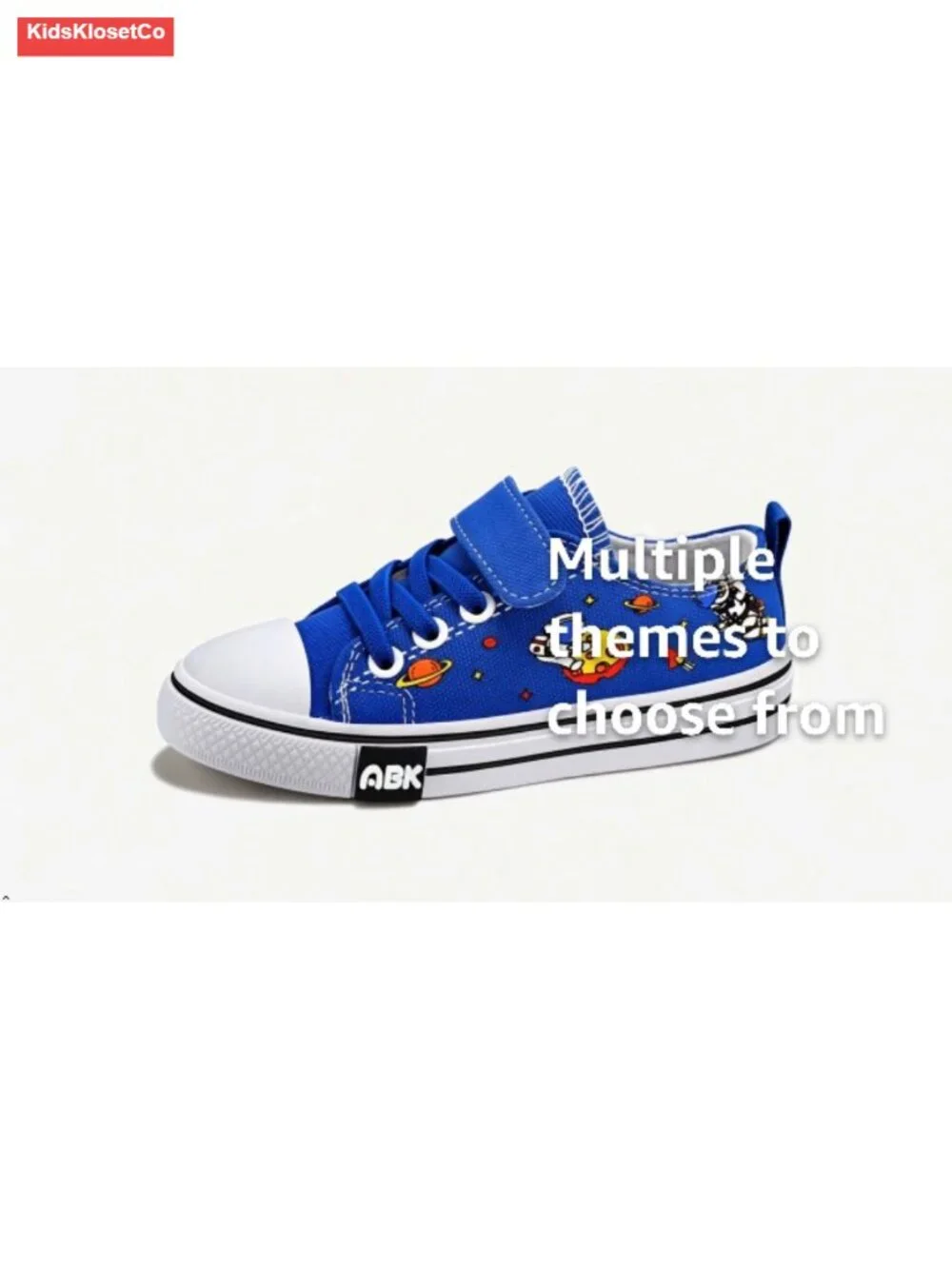 Toddler Slip On Canvas Sneakers Dinosaur Print Hook & Loop Adjustable Strap